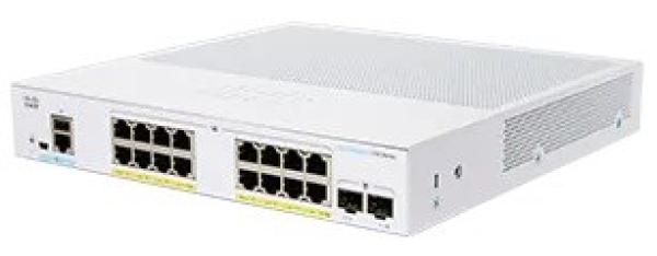 BAZAR - Cisco switch CBS250-16P-2G (16xGbE, 2xSFP, 16xPoE+, 120W, fanless) - REFRESH - poškozený obal