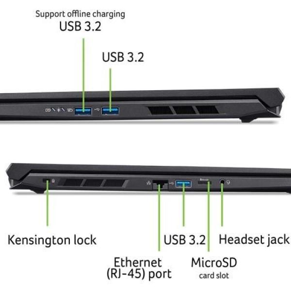 ACER NTB Nitro V 16 AI (ANV16-42-R4JA), R7 260, 16"WUXGA, 16GB, 1TB SSD, RTX 5070, W11H, Black9