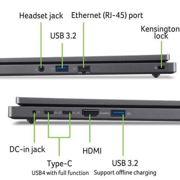 ACER NTB EDU TravelMate P2 16 (TMP216-41-TCO-R1PG), R5 Pro-7535U, 16"WUXGA, 16GB, 512GB SSD, Radeon, W11P EDU, Gray8