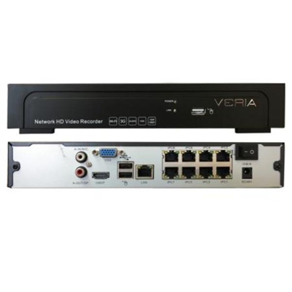Veria IP záznamové zařízení NVR 8108P + 8POE