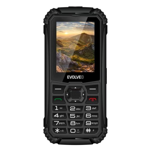 EVOLVEO StrongPhone Q1,  vodotěsný odolný Dual SIM telefon,  černý1
