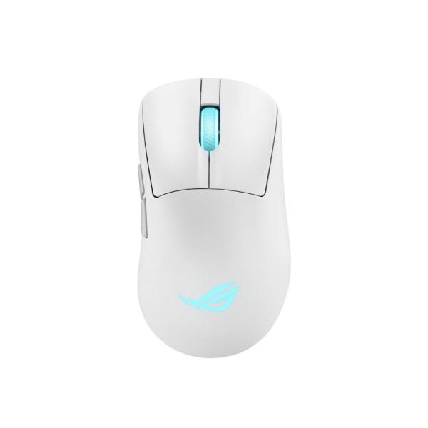 ASUS myš ROG Keris II Origin,  bezdrátová herní myš,  bílá