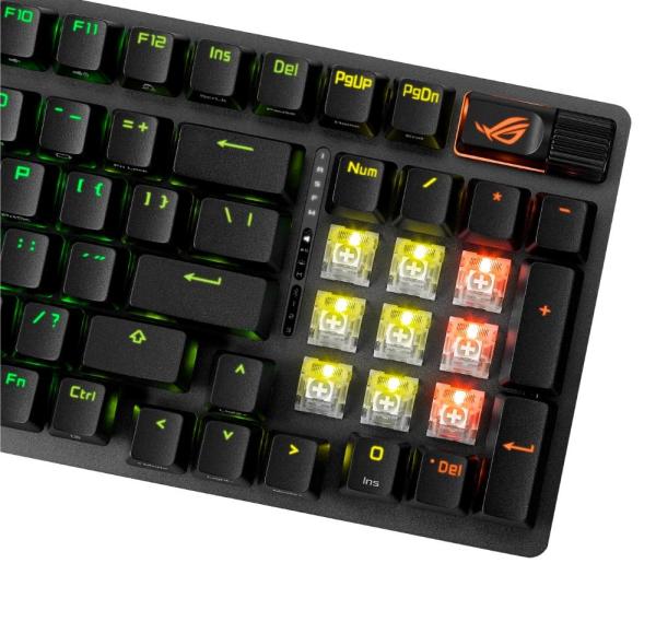 ASUS klávesnice ROG STRIX SCOPE II X,  mechanická,  drátová,  ROG NX Snow V2,  US8