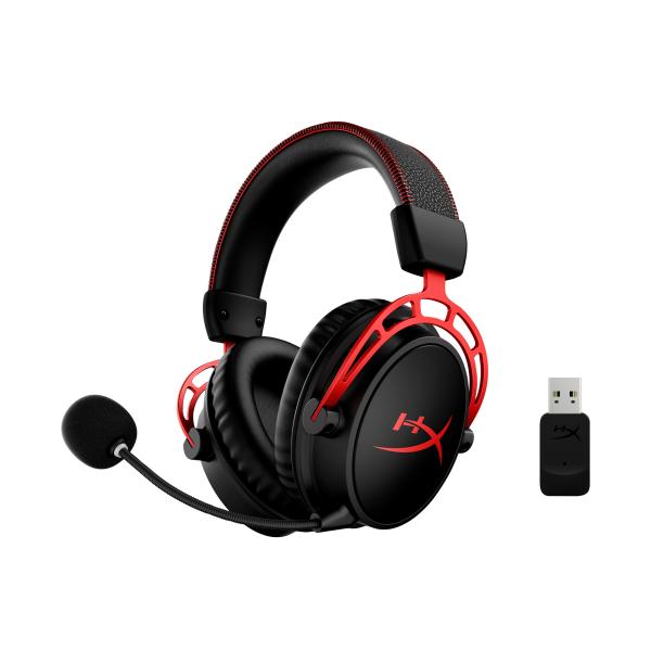 HP Renew HyperX Cloud Alpha - Wireless Gaming Headset (Black-Red)2