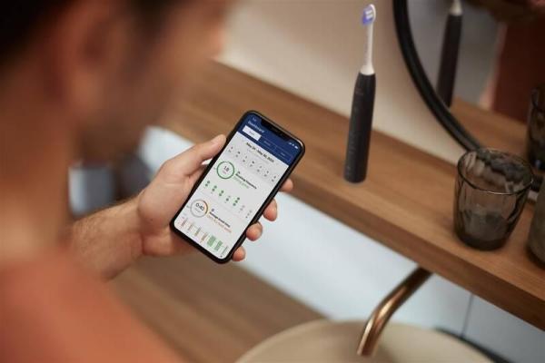 Philips Sonicare 6500 Gentle clean sada elektrických zubních kartáčků,  2 kusy,  černá a bílá5