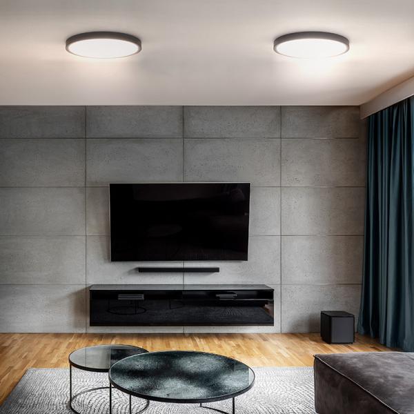 Solight LED osvětlení s dálkovým ovladačem Estela Black,  36W,  2700lm,  30cm,  změna chromatičnosti,  stmívatelné1