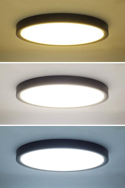 Solight LED osvětlení s dálkovým ovladačem Estela Black,  36W,  2700lm,  30cm,  změna chromatičnosti,  stmívatelné3