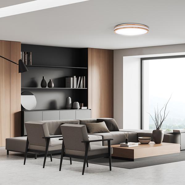 Solight LED osvětlení s dálkovým ovladačem Woody,  48W,  3360lm,  38cm,  změna chromatičnosti,  stmívatelné2