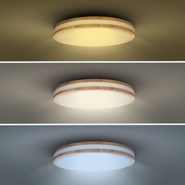 Solight LED osvětlení s dálkovým ovladačem Woody,  48W,  3360lm,  38cm,  změna chromatičnosti,  stmívatelné5