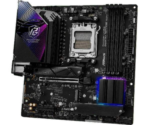 ASRock MB Sc AM5 B850M Riptide WiFi, AMD B850, 4xDDR5, 1xDP, 1xHDMI, WiFi, mATX3