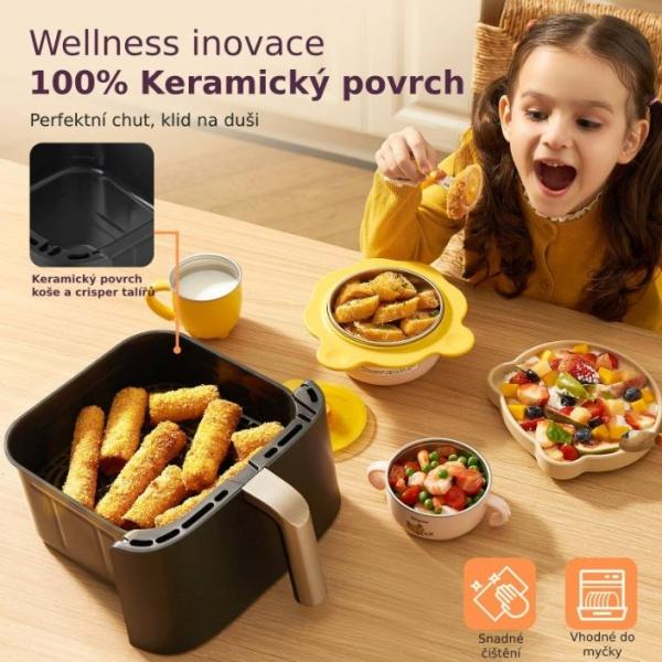 BAZAR - Cosori Turbo Tower Pro chytrá horkovzdušná fritéza 10, 8l černá - Poškozený obal (Komplet)5