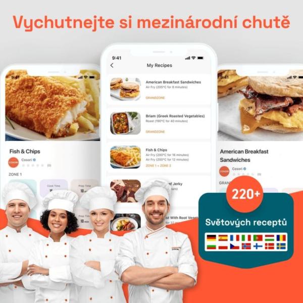BAZAR - Cosori TF101S Dual blaze TwinFry 10l hozkovzdušná fritéza - bílá - Poškozený obal (Komplet)3