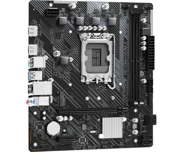 ASRock MB Sc LGA1700 H610M-H2/ M.2,  Intel H610,  2xDDR4,  2xHDMI,  mATX3