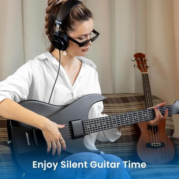 Aeroband Guitar - Smart Elektrická Kytara pouzdro, černá6