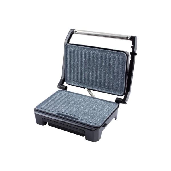 Rohnson panini gril,  800 W,  odkapávací miska,  zámek rukojeti1