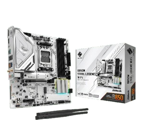 ASRock MB Sc AM5 B850M Steel Legend WiFi,  AMD B850,  4xDDR5,  1xDP,  1xHDMI,  WiFi,  mATX