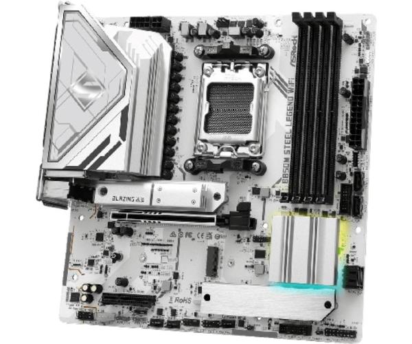 ASRock MB Sc AM5 B850M Steel Legend WiFi,  AMD B850,  4xDDR5,  1xDP,  1xHDMI,  WiFi,  mATX3