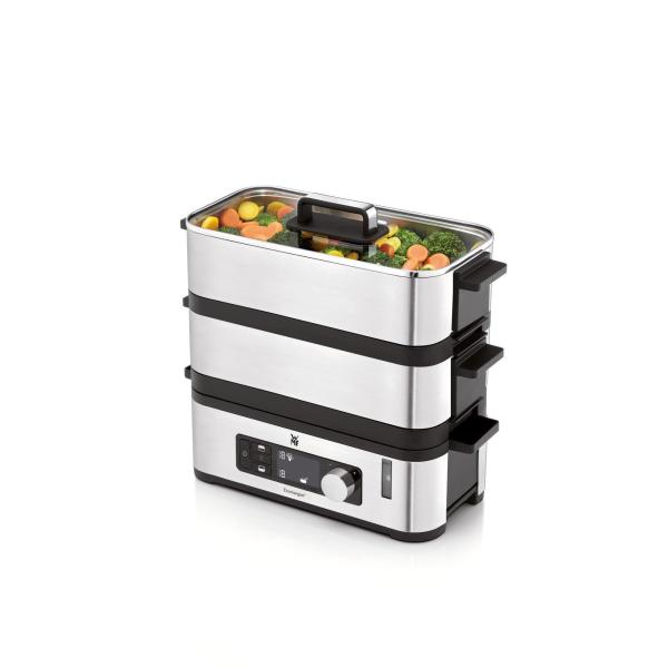 WMF KITCHENminis parní hrnec, 900 W, příprava několika chodů najednou2