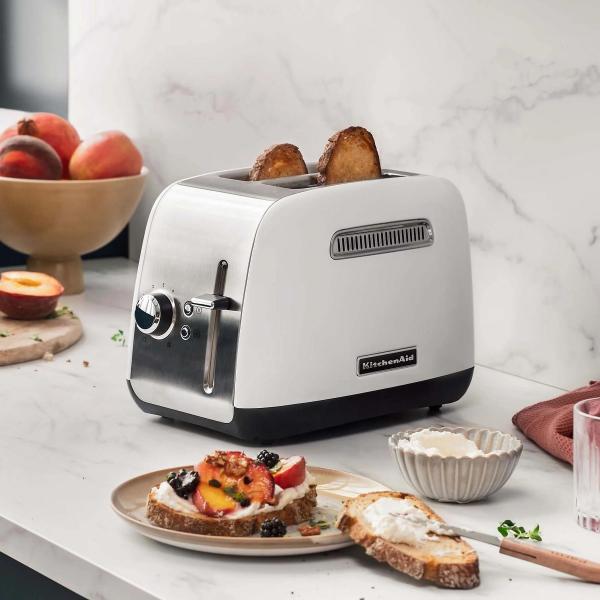 KitchenAid Classic topinkovač, 1100 W, 2 topinky, nastavitelná úroveň opekání, bílá3