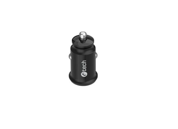 C-TECH Nabíječka do auta UCC-03,  2xUSB,  černá