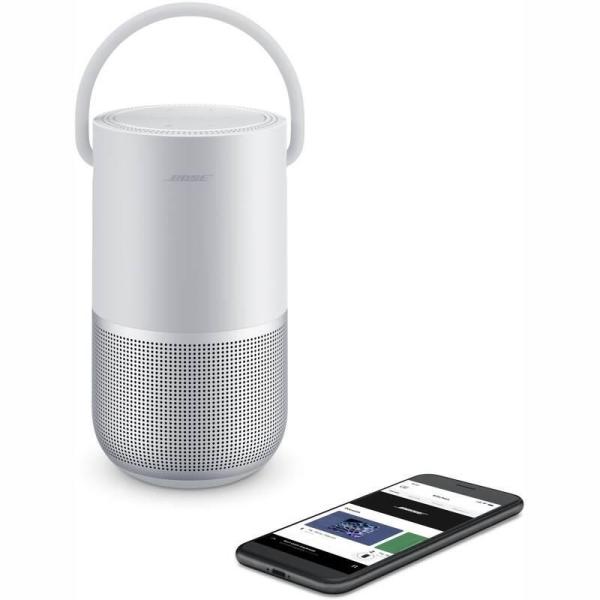 Bose Home speaker Portable přenosný reproduktor,  Bluetooth,  Wi-Fi,  IPX4,  stříbrný4