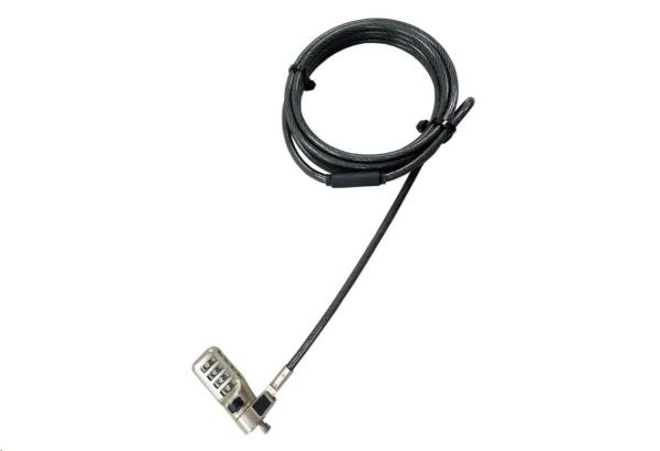 DICOTA Security Cable N-Lock combination resettable 2.5x6mm slot single1