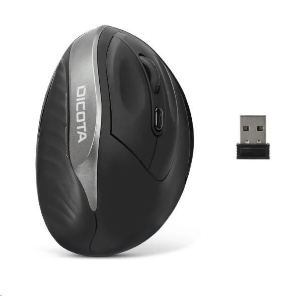 DICOTA Wireless Ergonomic Mouse RELAX,  Black8