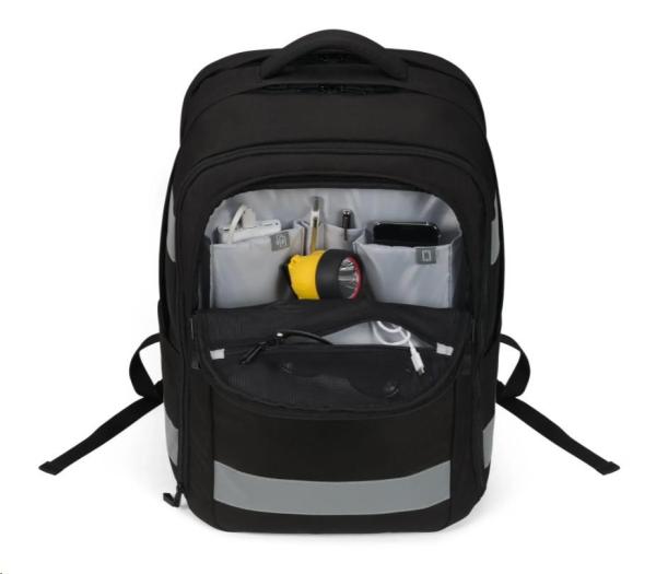 DICOTA Backpack REFLECTIVE 32-38 litre, Black0