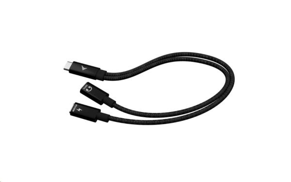 i-tec USB-C Cable Splitter Audio/ Data, Power Delivery 100W