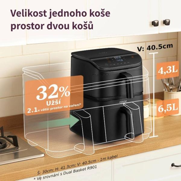 Cosori Turbo Tower horkovzdušná fritéza 10,8l černá3