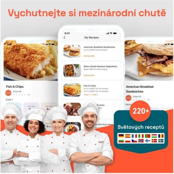 Cosori Turbo Tower horkovzdušná fritéza 10,8l černá8