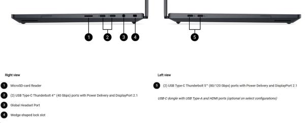 DELL NTB Pro Max Premium 14 MA14250/ U7-265H/ 32GB/ 1TSSD/ 14" FHD+/ IR Cam/ RTX 2000/ 130W Type-C/ WLAN/ Bck. Kb/ W11P/ 3Y PS NBD4