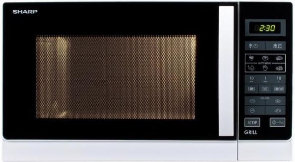 Sharp mikrovlnná trouba, 900 W / 1000 W, gril, bílá