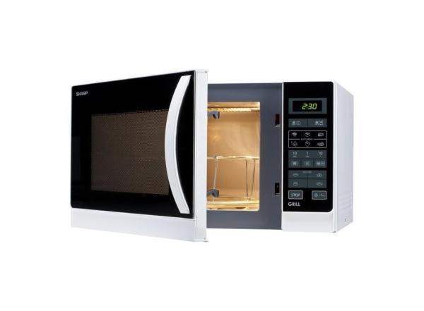Sharp mikrovlnná trouba,  900 W /  1000 W,  gril,  bílá1