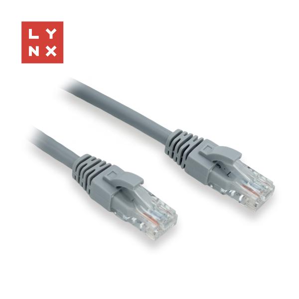 LYNX UTP patch kabel Cat6,  PVC,  1m,  šedý (balení obsahuje 10ks)
