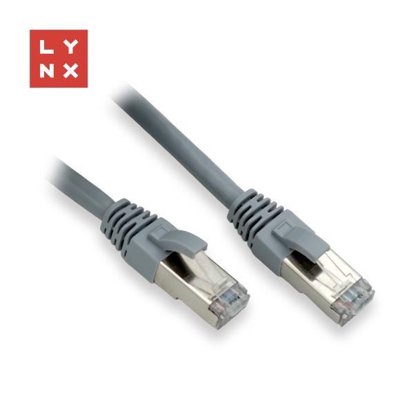 LYNX FTP patch kabel Cat6,  PVC,  0, 3m,  šedý (balení obsahuje 10ks)