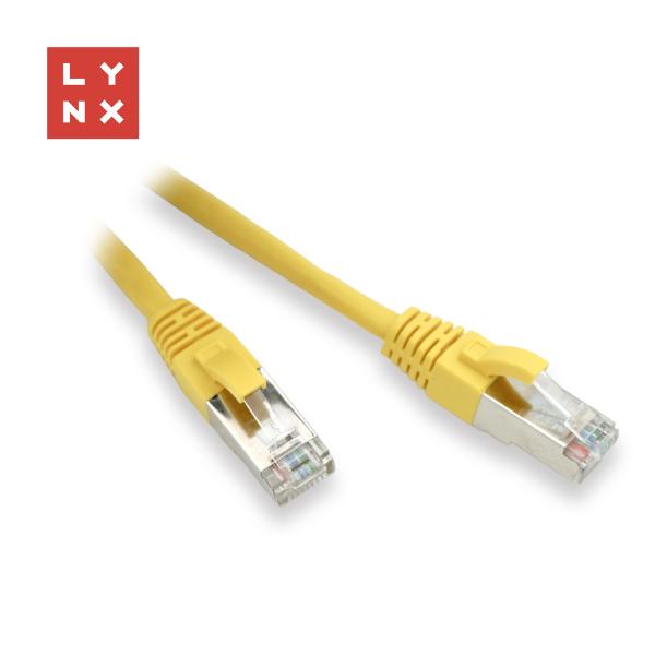 LYNX FTP patch kabel Cat5e PVC,  CCA,  2m,  žlutý