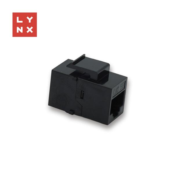 LYNX keystone spojka UTP Cat5e,  8P8C,  černá