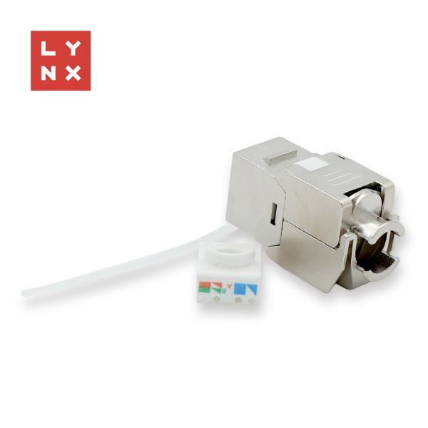 LYNX keystone STP Cat6,  samozařezávací,  stříbrný1