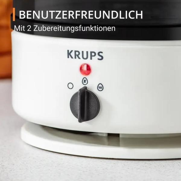 Krups vařič na vajíčka,  pro 7 vejcí,  bílá a černá3