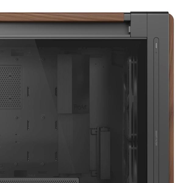 ASUS case PROART PA602 WALNUT WOOD MODERN TG, Mid Tower, průhledná bočnice, černá11