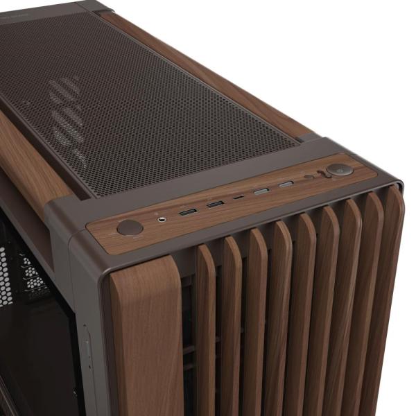 ASUS case PROART PA602 WALNUT WOOD RETRO TG, Mid Tower, průhledná bočnice, hnědá6