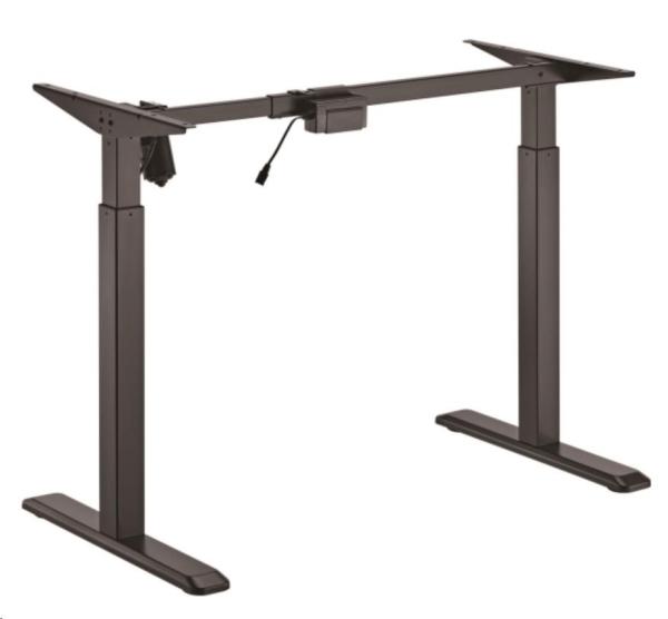Výškovo nastaviteľný stôl Brateck S03-22DE 1 motor rozsah 710-1190 mm nosnosť 80 kg