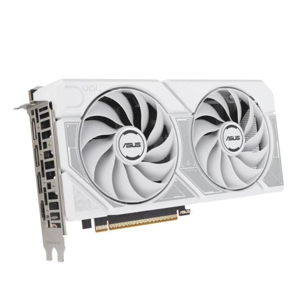 ASUS VGA NVIDIA GeForce RTX 5060 DUAL 8G WHITE, 8GB GDDR7, 3xDP, 1xHDMI3
