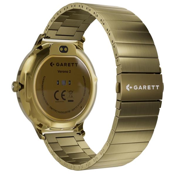 Garett Smartwatch Verona 2 zlatá SOLID steel9