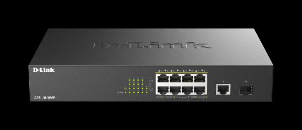 D-Link DGS-1010MP/ E 10x1000 Desktop PoE+ Switch