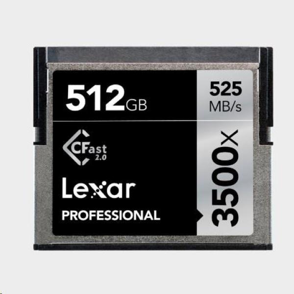 Lexar Pro 3500X Cfast (VPG-130) R525 W445 512GB