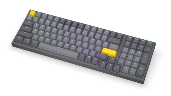 Endorfy herní klávesnice Celeris 1800,  bezdrátová,  yellow switch,  mechanická,  US layout,  RGB