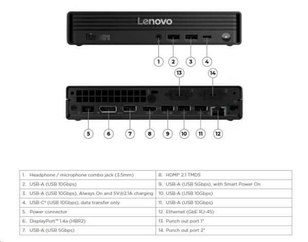 LENOVO PC ThinkCentre M70q G6 Tiny - Ultra 5 235T, 16GB, 512SSD, HDMI, DP, Int. Intel Graphics, W11P, 3Y Onsite3