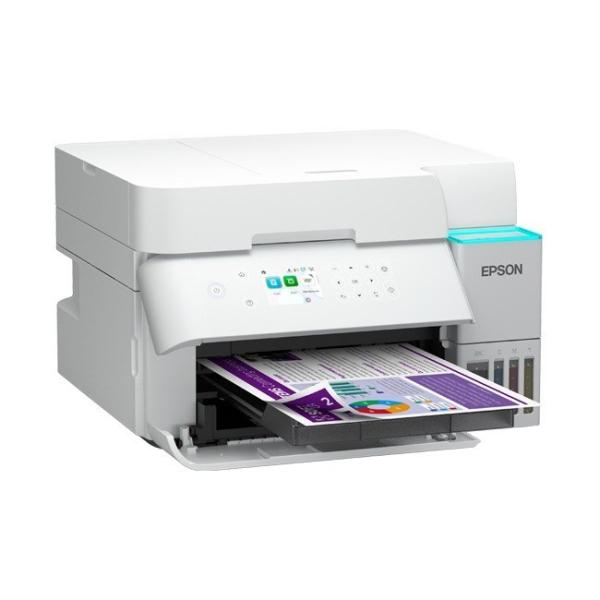 Atramentová tlačiareň EPSON ink EcoTank L6376,  biela,  3v1,  A4,  1200x4800dpi,  35ppm,  Wi-Fi,  Záruka 5 rokov po registráci1